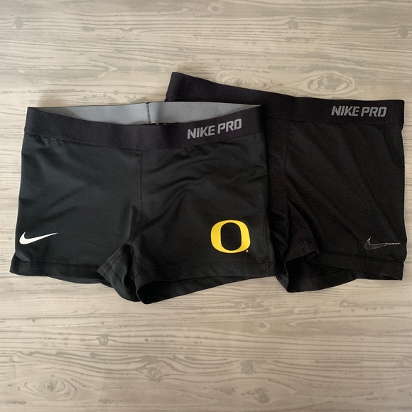 nike pro shorts blå